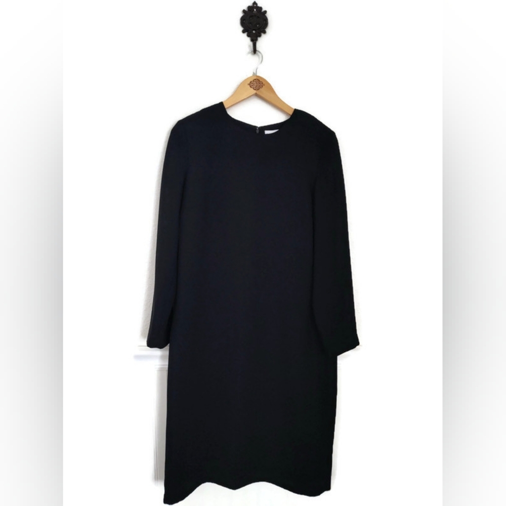 Vintage Perfect Little Black Vintage Dress Size 10/ Medium Lined - Picture 2 of 4